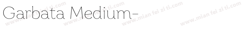 Garbata Medium字体转换